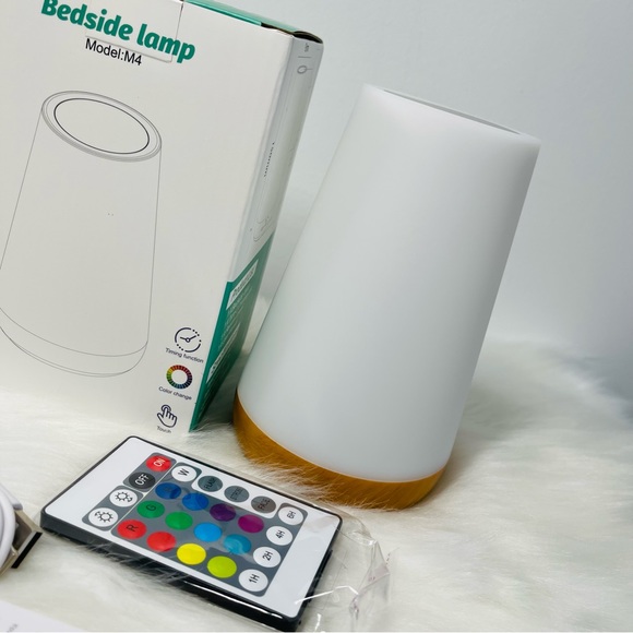 Brand New Touch Lamp, Portable Table Sensor Control Bedside Lamps/White - Picture 7 of 8
